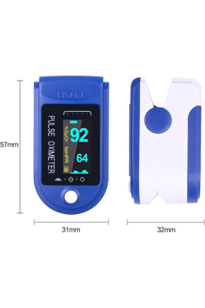 Genel Markalar Pulse Parmak Tipi Oksimetre Nabız Oksijen Ölçer Nabız Ölçer li...