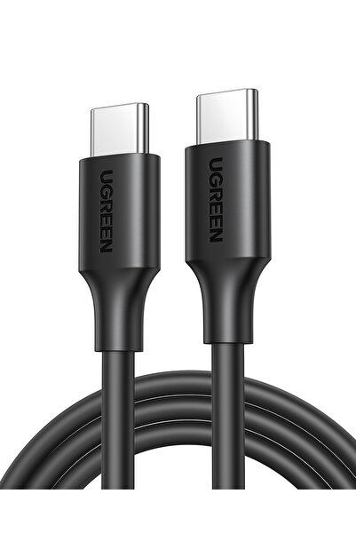 Ugreen USB-C 60W 3A QC PD Hızlı Şarj Kablosu, 2 m, Siyah, 10306