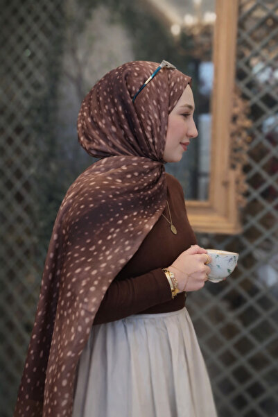 MİNELEŞARP34 شال من القطن الناعم بنمط غزال بامبي من مينيليشارب