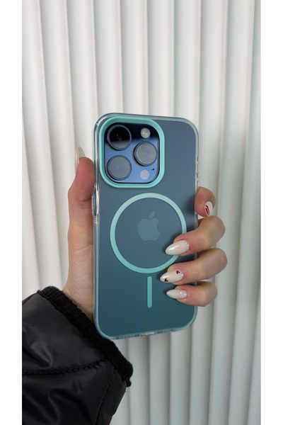 FABRON Rainbow - iPhone 15 Pro Compatible Magsafe Enabled Shockproof Dual Col...