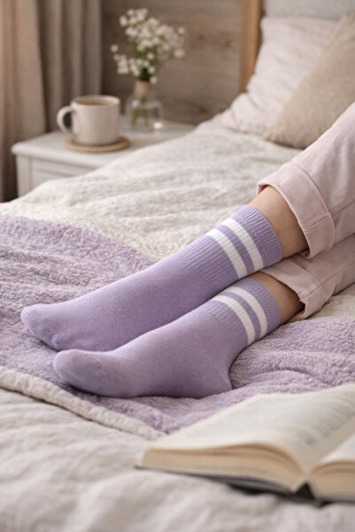 İpeksi مخطط %100 قطن خياطة مخفية جوارب جامعية