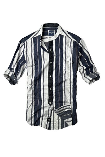 alaska the last frontier Cămașă cu mânecă lungă, țesătură 100% bumbac, slim f...