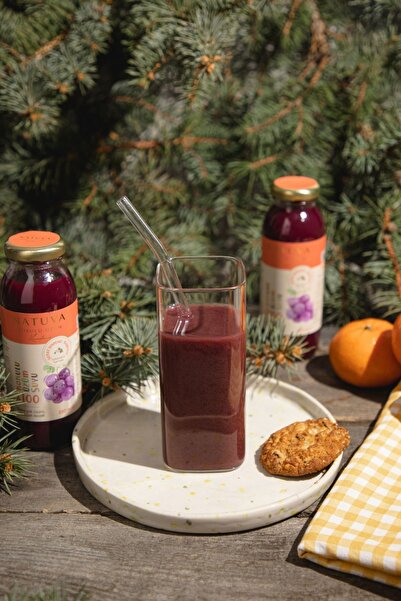 NATUVA KOKULU ÜZÜM KARADENİZ %100 Kokulu Üzüm Suyu Minikler 250 Ml Şeker İlav...