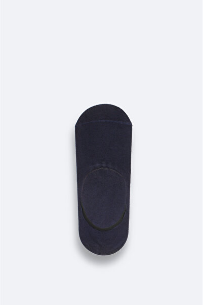 Avva Men's Navy Blue Cotton Ballerina Socks B 008557