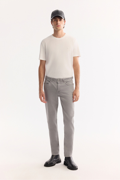 Avva Muške sive klasične pantalone sa strukom, Pamuk komada, oprane, Berlin S...