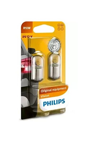 Philips Set de 2 becuri auxiliare R10w 12v (blister) Vision Philips