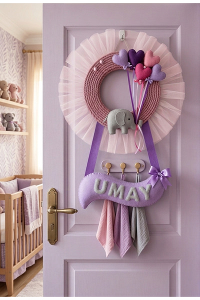 Lumora Bebek Odası Keçe Kapı Süsü