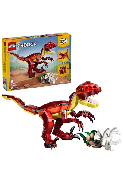 Kids 31379 ليغو كريتور 3 في 1 ديناصور بري 283 قطعة +8 سنوات