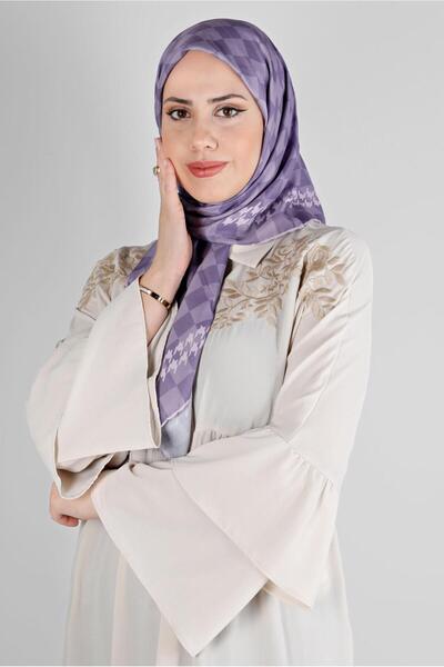 Alvina Eșarfă organică cu model DAMA 8215