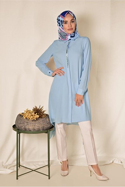 Alvina 4883 Model Chiffon Classic Tunic