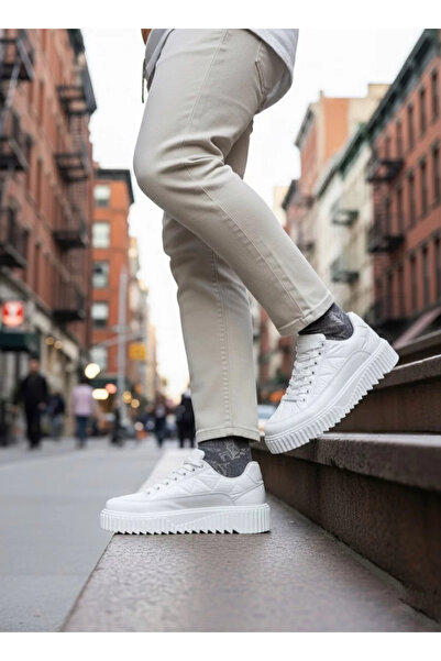 BOA BA0801 BOA White High Sole Men's Sports Shoes