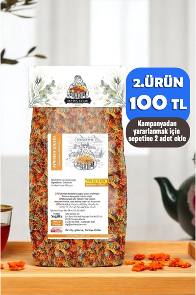 Organik Teyze Sevinç Teyze Aynısefa Çiçeği, Portakal Nergisi, Pol Marigold, C...