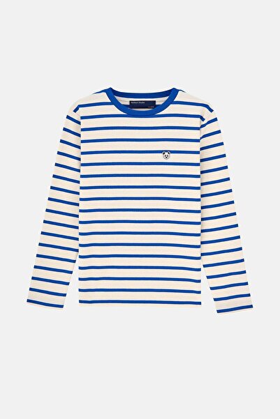 Reflect Studio Panda Kids Dugi Rukav Teška Težina T-shirt - Mornarsko Plava /...