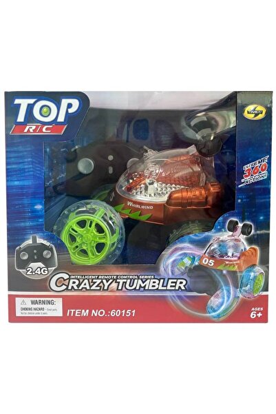 TEC Masina cu telecomanda Crazy Tumbler Stunt R/C w/light 2,4GHz Orange (534444)