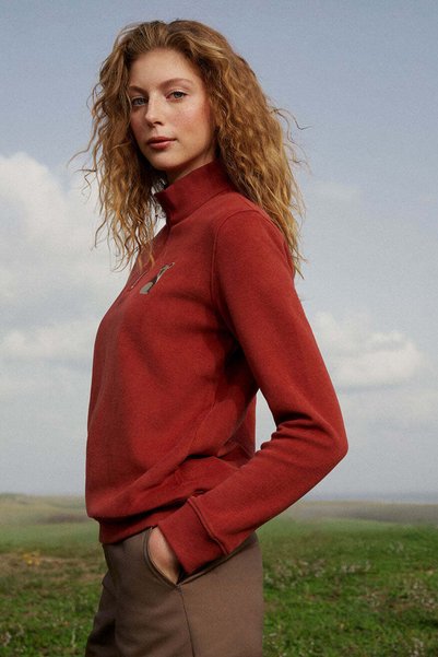 Reflect Studio Koala SuperSoft Quarter-Zip Sweatshirt - Kiremit