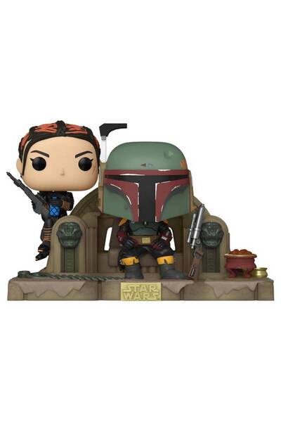 Funko Figurina Pop! Moments: Star Wars Mandalorian - Boba Fett si Fennec Shand