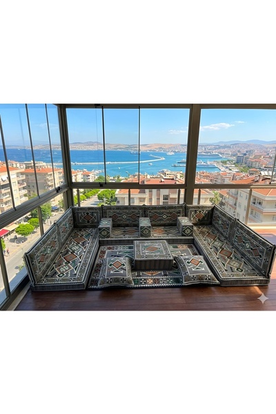 ademircan padişah şark köşe GRİ anadolu şark köşesi takımı 10 cm kalınlık -şı...