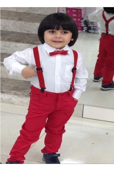 nacar çarşı Μακρυμάνικο πουκάμισο για αγόρι λινό παντελόνι παπιγιόν Ζαρτιέρες...