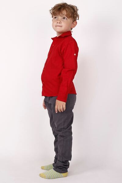 FATELLA Αγόρι 23 Απριλίου 29 Οκτωβρίου Μακρυμάνικο σχολικό πουκάμισο επίδειξης