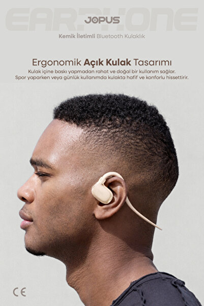 Jopus Boyun Bantlı Sporcu Bluetooth Kulaklık Esnek ve Hafif Tasarım 6 Saat Müzik Süresi Pudra AZ-BN06