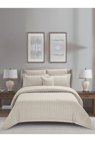 Donetella Hotel Microfiber 8 Piece King Bedding - 200X200Cm Bed - Hotel Desig...