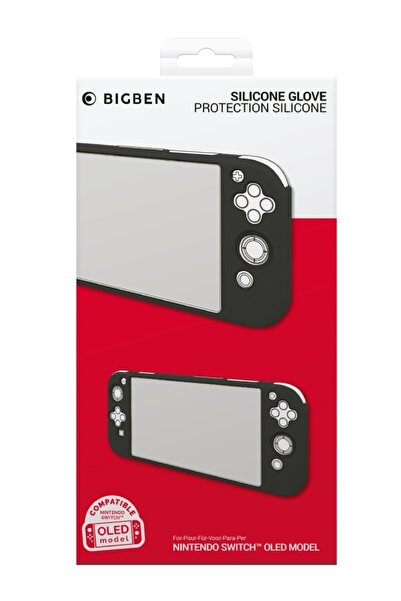 Nacon Mănușă Husa Protectie Silicon Neagră (OLED) - NSW