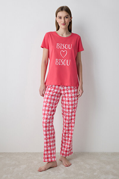 Penti Bisou Pants Pajama Set - Penti Loves Paris Collection