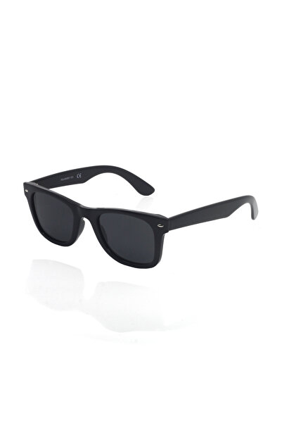 Le Miel Eyewear نظارات شمسية للجنسين من Wayfarer باللون الأسود اللامع صوف الفليس