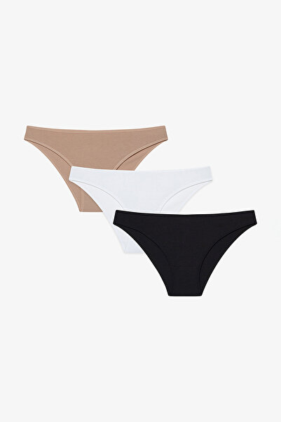 Penti Mix Cotton Slip Panties - Pack of 3 Briefs