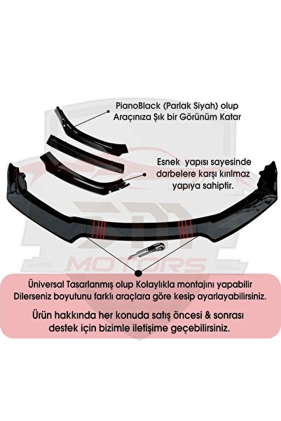Sm Motors Opel Vectra B Uzay Kasa Ön Tampon Eki Bodykit Karlık Lip