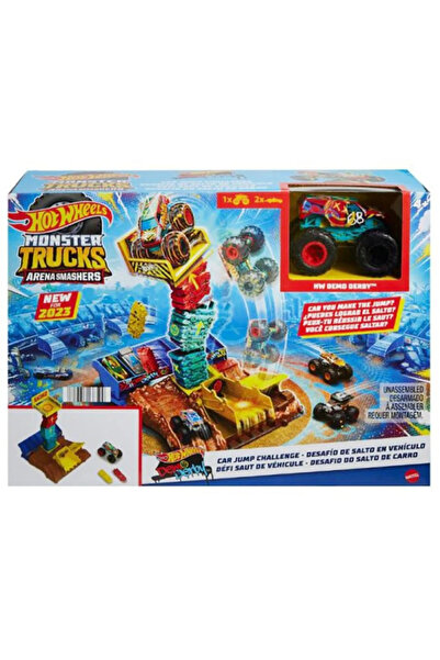 HOT WHEELS Set Monster Trucks Arena Smashers Mașină de sărit Provocare (HNB94)