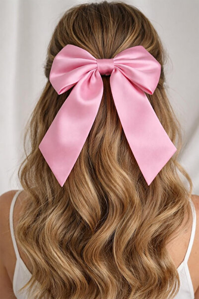 Modex Ružičasta automatska kopča za rep (17 cm)