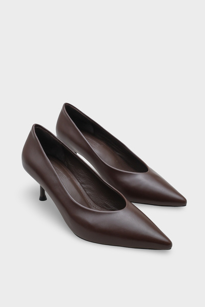 Capone Outfitters Stiletto cu căptușeală din piele naturală cu vârf ascuțit M...