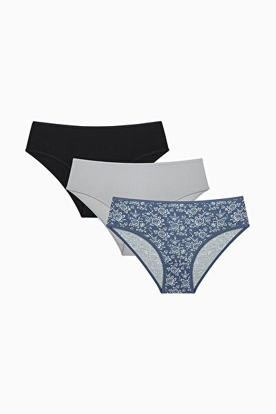 Penti Simple Roses Cover Slip Panties - Pack Of 3