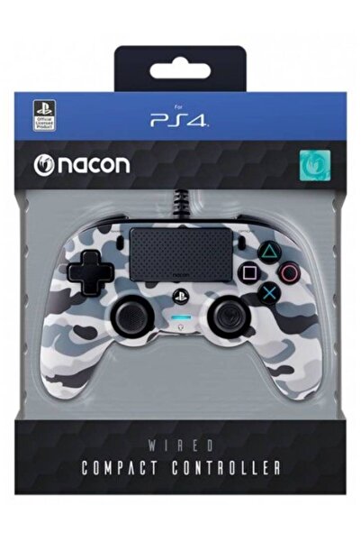 Nacon Controller cu Fir Compact Gri-Camuflaj Pentru PS4