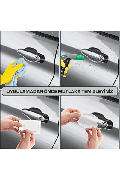 Sm Motors Üniversal Toyota Avensis Araçları için Uyumlu Kapı İçi Çizik Önleyi Seti 8'li