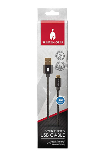 Spartan Gear Cablu USB Dublu 3m PS4/Xbox One