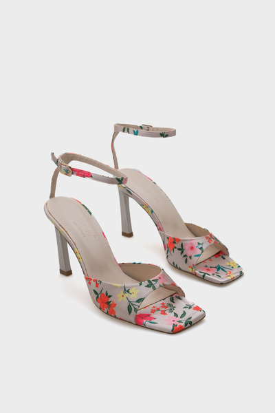 Capone Outfitters Pantofi de damă Regina cu spate deschis, cu toc înalt, cu v...