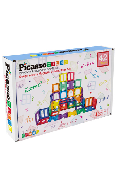 PicassoTiles Set de plăci magnetice Picasso Tiles Artistry, 42 buc.