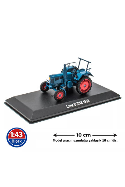 Atlas 1:43 Ölçek 1955 Lanz D2016 - Diecast Metal Minyatür Model Traktör 10cm