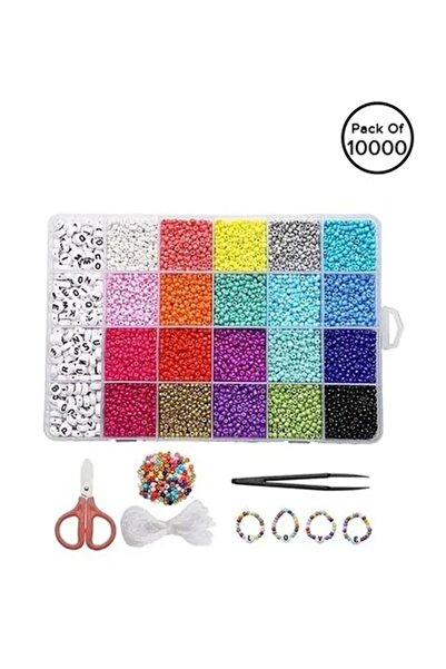 Yelajoy 10000-Piece Colorful Alphabet Letter Beads DIY Jewelry Making Kit wit...