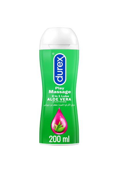 Durex بلاي أوريجينال مساج 2 في 1 جل مهدئ بخلاصة الصبار - 200 مل