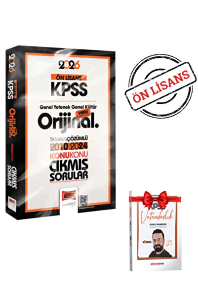 Yargı Yayınları KPSS 2026 Ön Lisans Orijinal Konu Konu Çıkmış Sorular 2010-2024