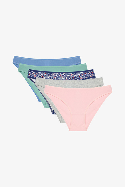 Penti Antique Garden Floral Normal Waist 5-Pack Briefs