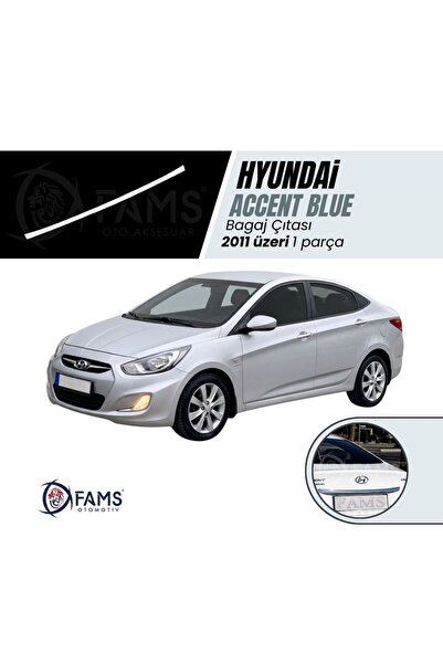 FAMS OTO AKSESUAR Hyundai Accent Blue Solaris Krom Bagaj Çıtası 2011 Üzeri P,...