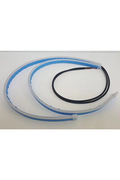 Sm Motors Far Kaşı Beyaz Gündüz Ledi Audi Stil Kayar Sinyalli Far Üstü Kaya