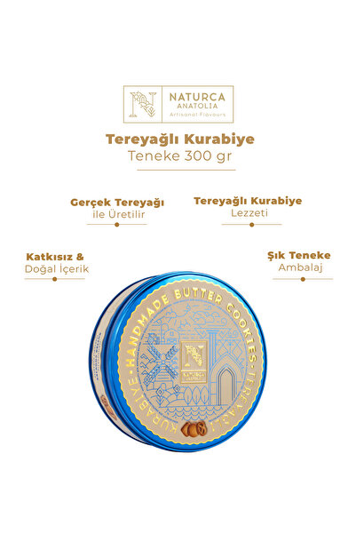 NATURCA ANATOLIA Tereyağlı Kurabiye Teneke 300 gr