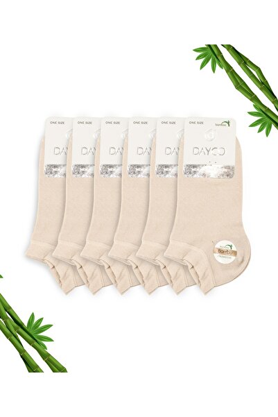 DAYCO Ciorapi bărbați bej din bambus Set de 6 - 41-45 - 10500-BEIG