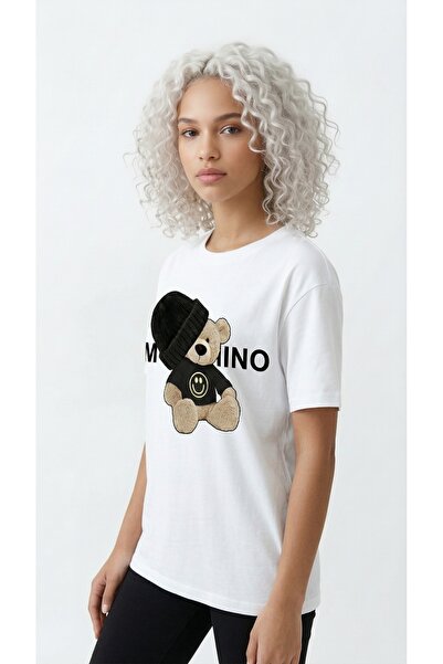 NİCE Ženska Oversize kroj majica Bear Štampano – okrugla kragna , 100% pamuk ...