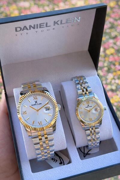 Daniel Klein Çelik Kordon Takvimli Kadran 3 Atm 2 Yıl Garantili Sevgili Kombi...